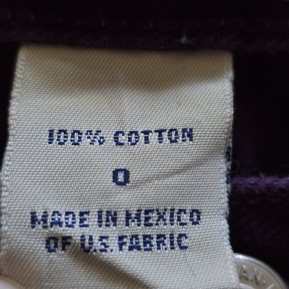 Vintage Purple Straight Leg London Jean 100% Cotton Denim Midrise Mom Jeans - Picture 8 of 10